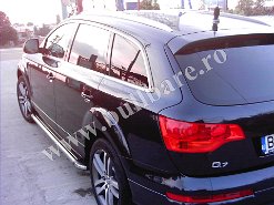 Praguri laterale inox Audi Q7, cod model P003 Bullbar inox Audi Q7, praguri inox Audi Q7, praguri aluminiu Audi Q7, scut metalic motor Audi Q7, carlig tractare Audi Q7, jenti aliaj Audi Q7, paravanturi geam...