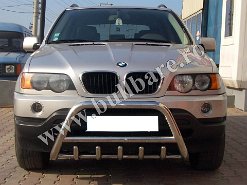 Bmw X5 Bullbar B004 Bullbar inox BMW X5, praguri inox BMW X5, praguri aluminiu BMW X5, scut metalic motor BMW X5, carlig tractare BMW X5, jenti aliaj BMW X5, paravanturi geam BMW...