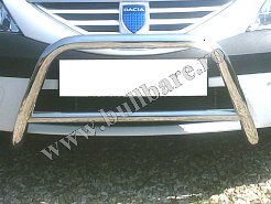 D. Logan Bullbar inox B001 (1) Bullbar inox Dacia Logan, bullbar poliuretan Dacia Logan, praguri inox Dacia Logan, praguri aluminiu Dacia Logan, toros-uri Dacia Logan, scut metalic motor...