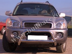 H. Santa Fe '01-'06 Bullbar inox B001 Bullbar inox Hyundai Santa Fe '01-'06, bullbar poliuretan Hyundai Santa Fe '01-'06, praguri inox Hyundai Santa Fe '01-'06, praguri aluminiu Hyundai Santa Fe...
