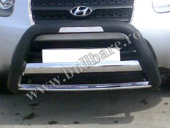 H. Santa Fe '07-'12 Bullbar BP002 7 Bullbar inox Hyundai Santa Fe '07-'12, bullbar poliuretan Hyundai Santa Fe '07-'12, praguri inox Hyundai Santa Fe '07-'12, praguri aluminiu Hyundai Santa Fe...