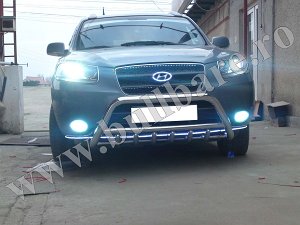 HYUNDAI SANTA FE '13+ Bullbar inox Hyundai Santa Fe '13+, bullbar poliuretan Hyundai Santa Fe '13+, praguri inox Hyundai Santa Fe '13+,...