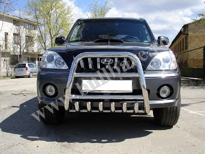 H. Terracan '01-'03 Bullbar inox Hyundai Terracan '01-'03, bullbar poliuretan Hyundai Terracan '01-'03, praguri inox Hyundai Terracan...