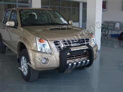 Isuzu D-Max Bullbar BP001 3 Bullbar inox Isuzu D-Max '04-'12, bullbar poliuretan Isuzu D-Max '04-'12, praguri inox Isuzu D-Max '04-'12, praguri aluminiu Isuzu D-Max '04-'12, rollbar inox...
