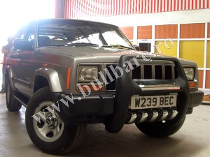JEEP CHEROKEE '84-'01 Bullbar inox Jeep Cherokee '84-'97-'01, bullbar poliuretan Jeep Cherokee '84-'97-'01, praguri inox Jeep Cherokee...