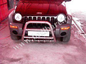 JEEP CHEROKEE LIBERTY '02-'07 Bullbar inox Jeep Cherokee Liberty '02-'07, bullbar poliuretan Jeep Cherokee Liberty '02-'07, praguri inox Jeep Cherokee...