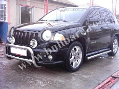 Jeep Compass Bullbar B001 6 Bullbar inox Jeep Compass, bullbar poliuretan Jeep Compass, praguri inox Jeep Compass, praguri aluminiu Jeep Compass, toros-uri Jeep Compass, scut metalic motor...