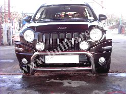 Jeep Compass Bullbar B001 Bullbar inox Jeep Compass, bullbar poliuretan Jeep Compass, praguri inox Jeep Compass, praguri aluminiu Jeep Compass, toros-uri Jeep Compass, scut metalic motor...