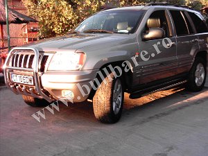 JEEP GRAND CHEROKEE '99-'04 Bullbar inox Jeep Grand Cherokee '99-'04, bullbar poliuretan Jeep Grand Cherokee '99-'04, praguri inox Jeep Grand...