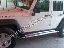 Praguri inox J. Wrangler 4D '07+ P003 2 Bullbar inox Jeep Wrangler '07+, bullbar poliuretan Jeep Wrangler '07+, praguri inox Jeep Wrangler '07+, praguri aluminiu Jeep Wrangler '07+, toros-uri Jeep...