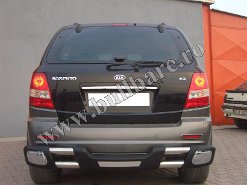 Bullbar spate inox & poliuretan Kia Sorento '02-'09, cod model BS019 Bullbar inox Kia Sorento '02-'09, bullbar poliuretan Kia Sorento '02-'09, praguri inox Kia Sorento '02-'09, praguri aluminiu Kia Sorento '02-'09, toros-uri Kia...