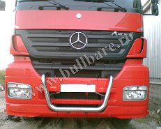 Bullbar inox, suport proiectoare jos, Mercedes Axor (1)