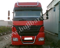 Bullbar inox, suport proiectoare jos, Mercedes Axor