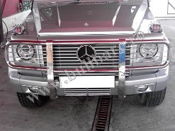 Bullbar inox Mercedes G-Class (1) Bullbar inox Mercedes G-Class, praguri inox Mercedes G-Class, praguri aluminiu Mercedes G-Class, scut metalic motor Mercedes G-Class, carlig tractare Mercedes...