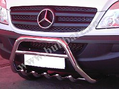 Bullbar inox M. Sprinter '08+, cod model B004 (2) Bullbar inox Mercedes Sprinter '08+, praguri inox Mercedes Sprinter '08+, praguri aluminiu Mercedes Sprinter '08+, scut metalic motor Mercedes Sprinter '08+,...
