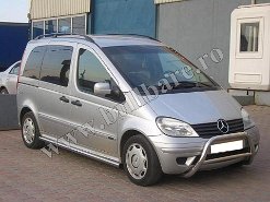 Praguri inox M. Vaneo '02+, cod model P004 Bullbar inox Mercedes Vaneo '02+, praguri inox Mercedes Vaneo '02+, praguri aluminiu Mercedes Vaneo '02+, scut metalic motor Mercedes Vaneo '02+, carlig...