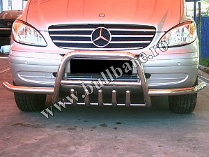 Bullbar inox, cod model B004M Pret - 1290 ron . Bullbar inox cu protectie scut, bullbar inox cu bare, coltare laterale, bullbare inox autoutilitare...