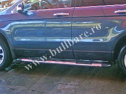 Praguri laterale inox, cod model P005 Pret - 950 ron . Praguri inox tip scarita, praguri inox suv-uri, praguri inox jeep-uri, praguri inox, pick-up-uri, praguri inox protectie autoutilitare...