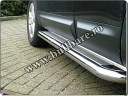 Praguri laterale inox, cod model P013 Pret - 1190 ron . Praguri in totalitate, integral inox tip scarita, praguri inox suv-uri, praguri inox jeep-uri, praguri...